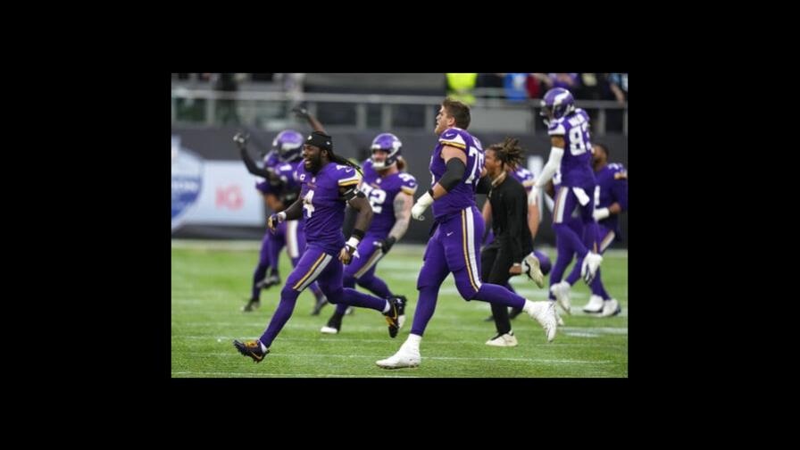 Vikings resisten para vencer a Saints en Londres