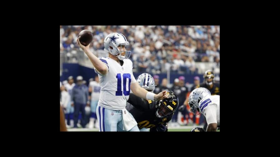 Otra victoria de Cowboys con Rush, vencen a Commanders Otra victoria de Cowboys con Rush, vencen a Commanders