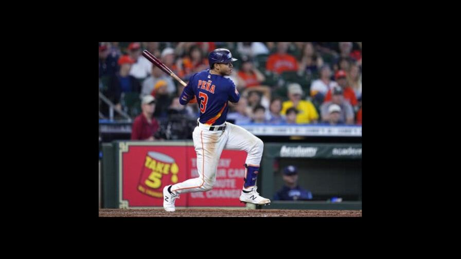 Peña impulsa 3 carreras en victoria de Astros sobre Rays