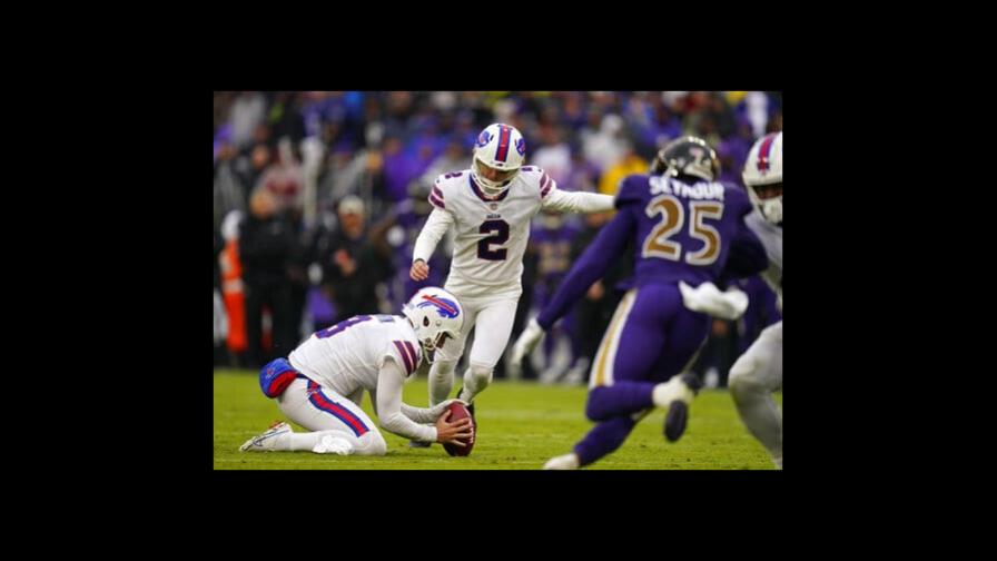 Gol de campo corona remontada de Bills sobre Ravens