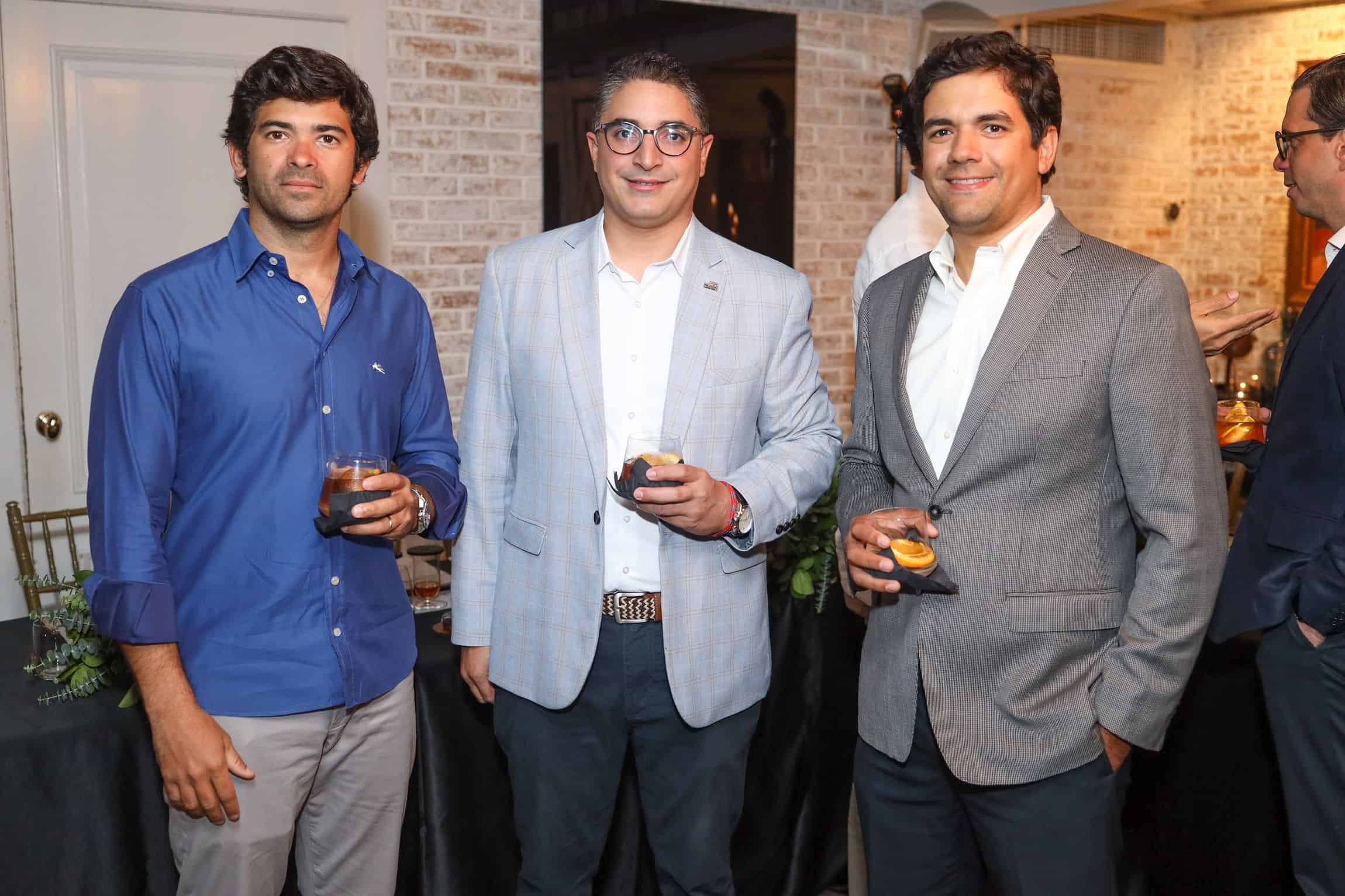 Battesimo Palamara, Carlos Jiménez y Eduardo Brugal.