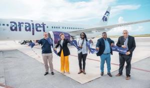 Arajet ya une a Santo Domingo con Curazao