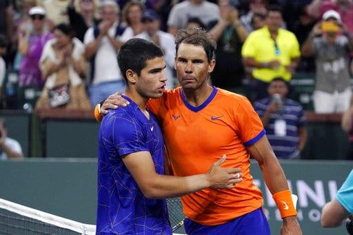 Alcaraz y Nadal ponen a España 1-2 en ranking de la ATP