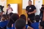Video | Mantequilla da charla en liceo de Sabana Grande de Boyá