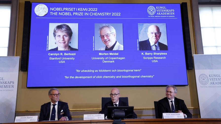 Dos estadounidenses y un danés ganan Premio Nobel de Química