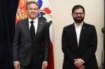 Secretario de Estado de EEUU se reúne con Boric en Chile