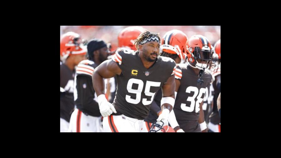 Garrett regresa a entrenar con los Browns tras accidente Garrett regresa a entrenar con los Browns tras accidente