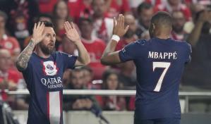 Par&iacute;s SG empata ante el Benfica pese a gol de Messi