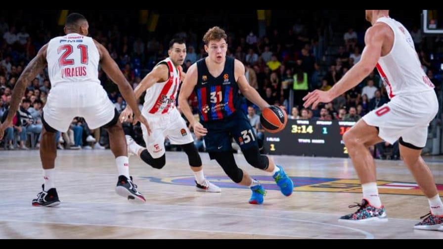 La defensa del Olympiacos frena al Barça La defensa del Olympiacos frena al Barça