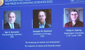 Tres expertos estadounidenses en banca ganan el Nobel de Economía