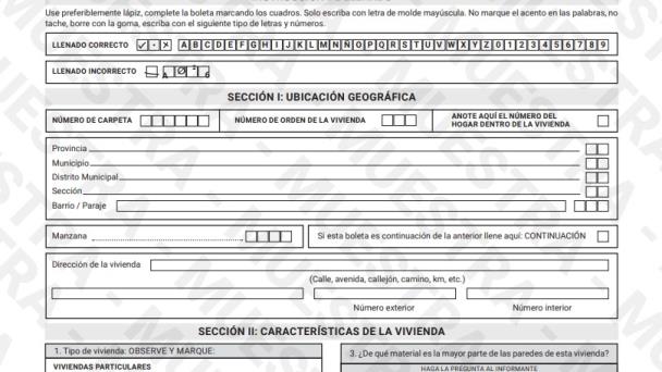 Conozca las preguntas que se harán en el X Censo Nacional de Población y Vivienda