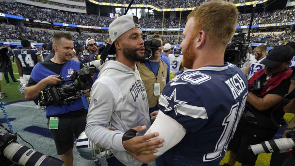 Cowboys contemplan seguir con Rush como QB ante Eagles