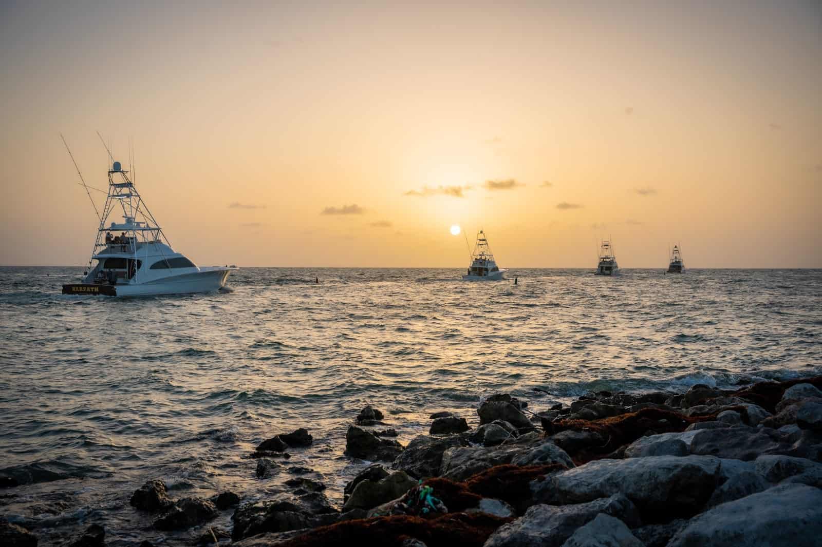 Imagen del desarrollo del torneo de pesca al Marlin Azul en el Cap Cana Classic, en la versión 2022.