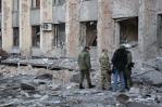 Ucrania: Cohetes golpean la sede de la Administración prorrusa de Donetsk Ucrania: Cohetes golpean la sede de la Administración prorrusa de Donetsk