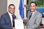 Eligio Jáquez recibe a Luis Sepúlveda, senador dominicano de NY
