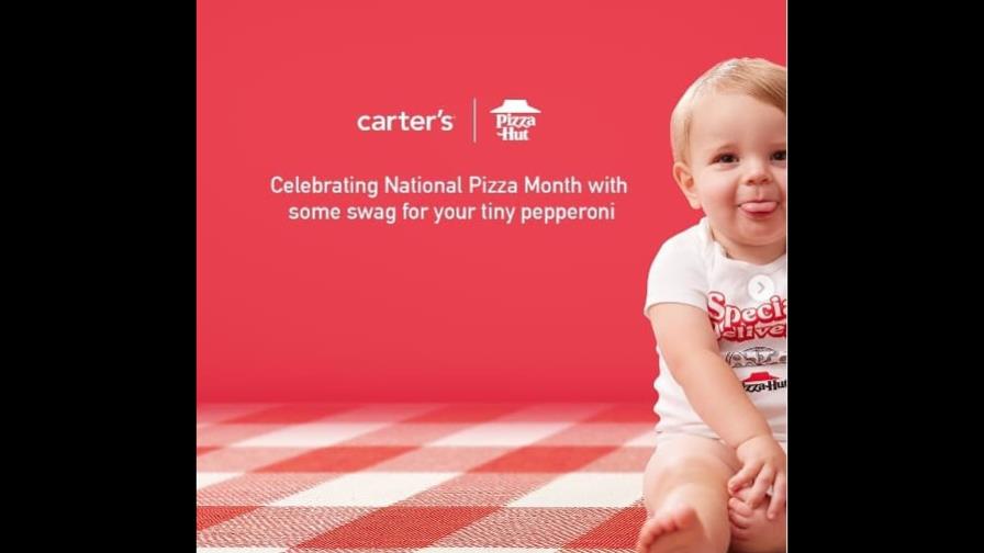 Mes nacional de la Pizza: Pizza Hut lanza ropa para bebés