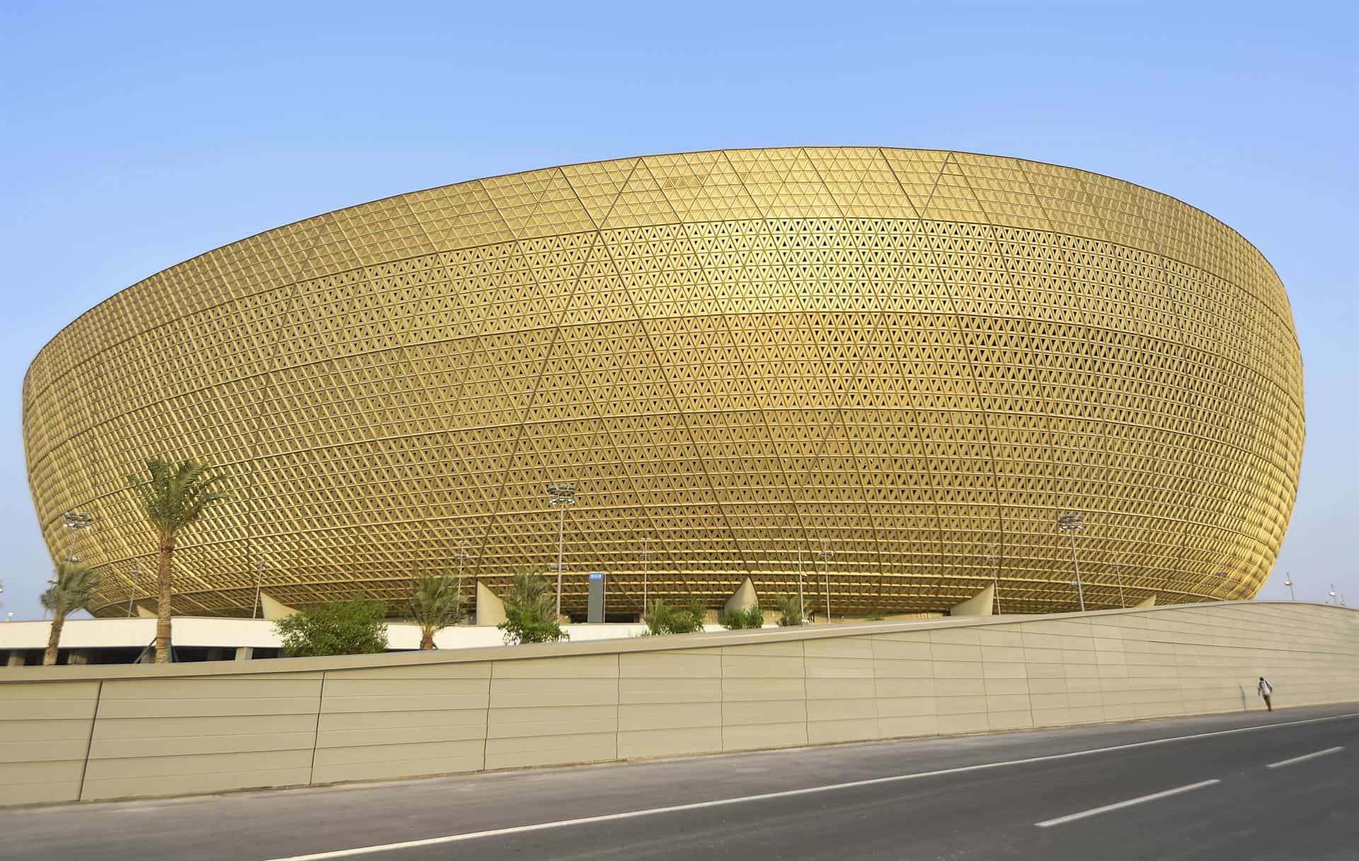 Foto tomada el 09 de septiembre de 2022 muestra el estadio de Lusail, Lusail, Qatar. La sede de 80.000 asientos albergará 6 partidos de la fase de grupos, uno de octavos de final, un cuarto de final, una semifinal y la final. La Copa Mundial de la FIFA 2022 comenzará el 20 de noviembre de 2022.