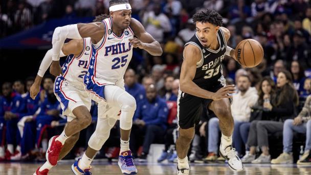 Spurs ganan; 76ers pierden 3er duelo consecutivo