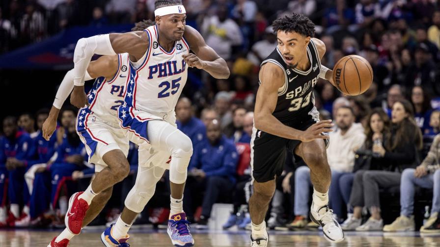 Spurs ganan; 76ers pierden 3er duelo consecutivo