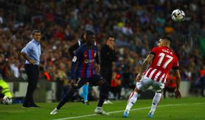 El vértigo de Dembelé desmonta al Athlétic y Barcelona golea 4-0