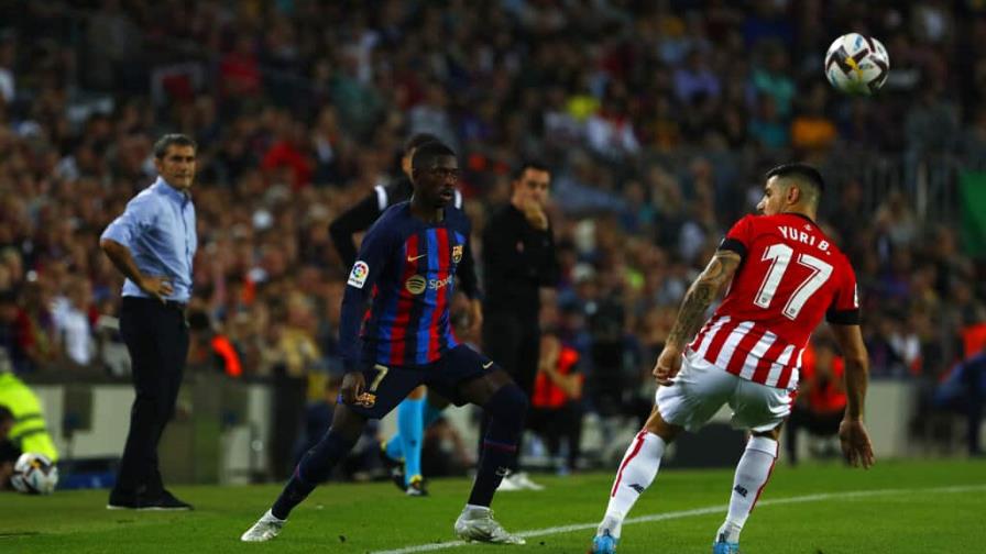 El vértigo de Dembelé desmonta al Athlétic y Barcelona golea 4-0 El vértigo de Dembelé desmonta al Athlétic y Barcelona golea 4-0