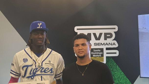 Ronny Mauricio y César Valdez, escogidos como MVP de la Semana de LIDOM