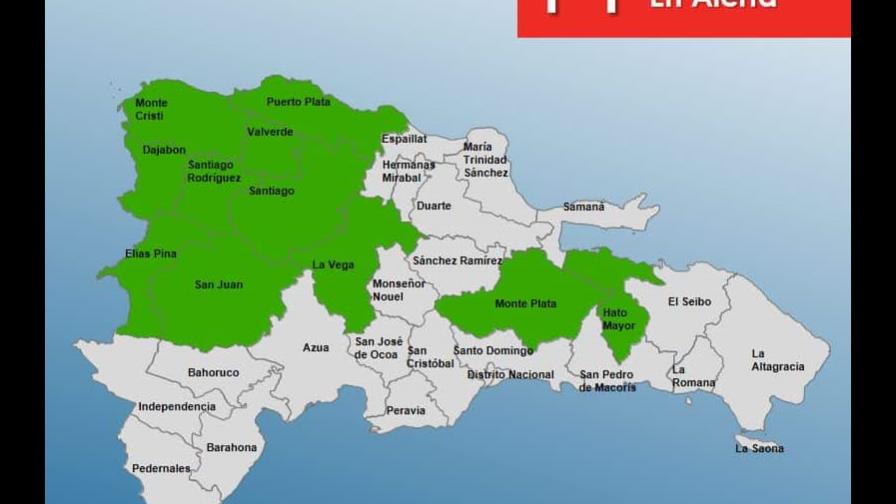 El COE emite alerta verde en 11 provincias por vaguada