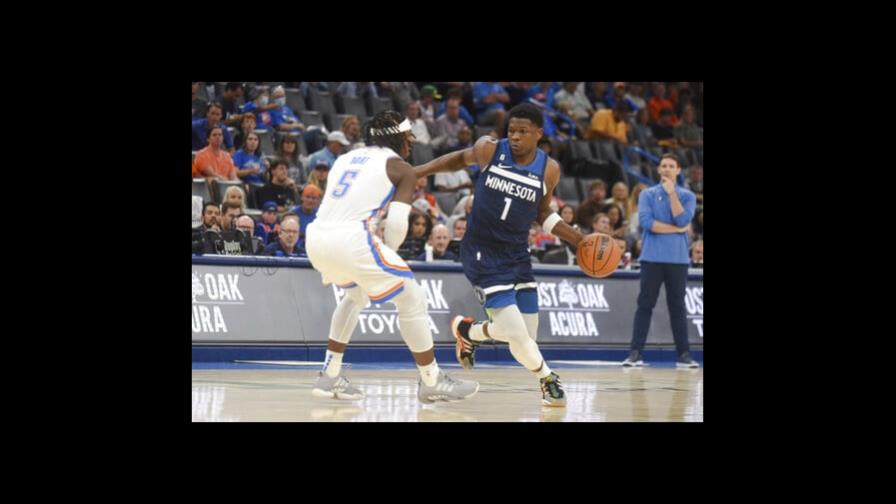 Con 30 puntos de Edwards, Wolves superan al Thunder; Towns 15 puntos Con 30 puntos de Edwards, Wolves superan al Thunder; Towns 15 puntos