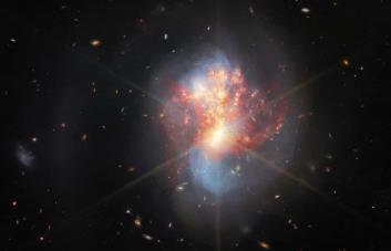 El James Webb enseña un par de galaxias entrelazadas que interactúan