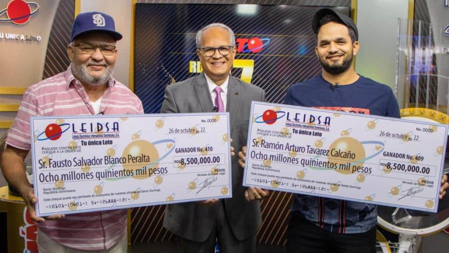 Leidsa entrega RD$17 millones a dos nuevos millonarios Leidsa entrega RD$17 millones a dos nuevos millonarios