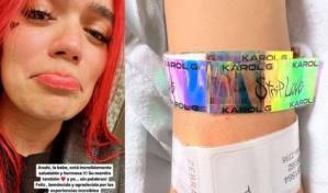 Fanática da a luz en concierto de Karol G y esta fue la reacción de la cantante