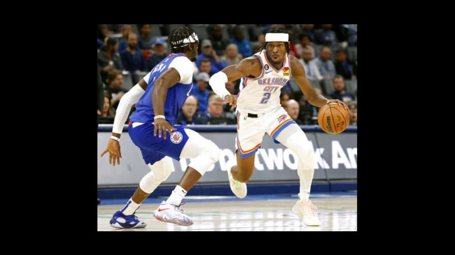 Gilgeous-Alexander aporta 33 a triunfo de Thunder Gilgeous-Alexander aporta 33 a triunfo de Thunder
