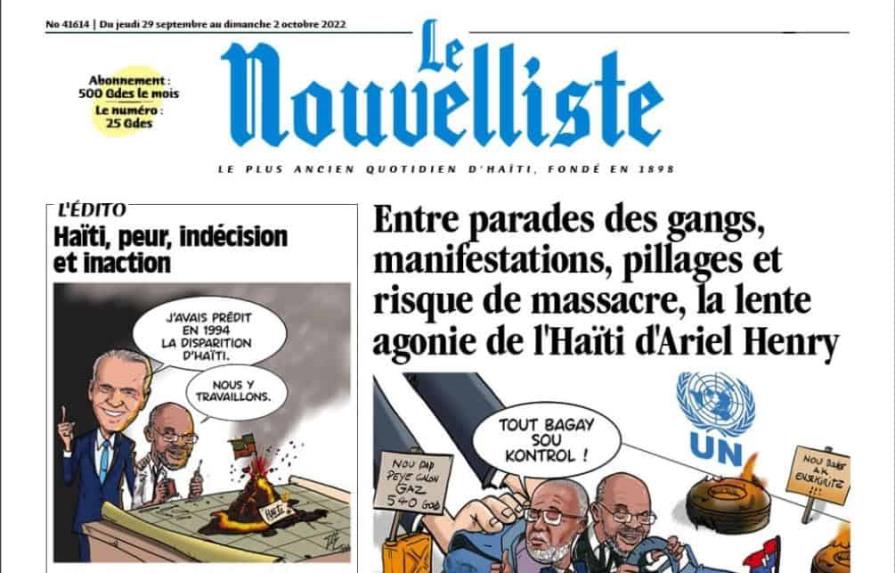 Periódico Le Nouvelliste no circulará impreso por crisis de combustible en Haití