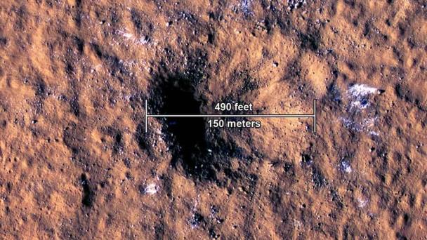 El impacto de meteoritos en Marte revela cómo es la corteza marciana