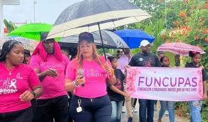 Funcupas realiza caminata con motivo del mes de lucha contra el cáncer