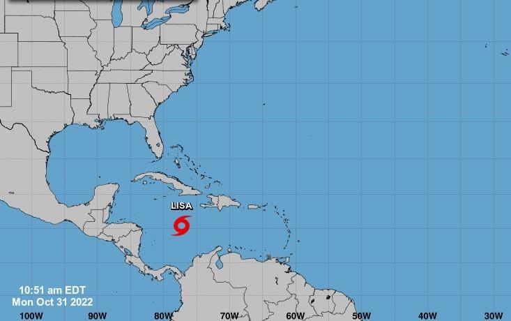 Se forma en el Caribe la tormenta tropical Lisa
