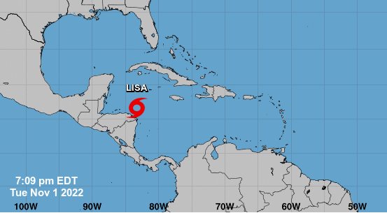 Belice, en alerta máxima ante el paso de la tormenta tropical Lisa