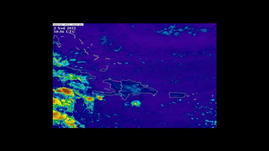 Lluvias dispersas este miércoles en varias localidades, según la Onamet