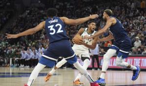 VIDEO | Bucks ganan a Timberwolves y ostentan marca de 8-0