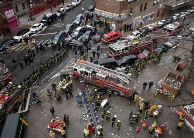 Casi 40 heridos por incendio en Nueva York causado por una batería de litio