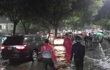 En tres horas cayó más del 50 % de las lluvias esperadas en noviembre