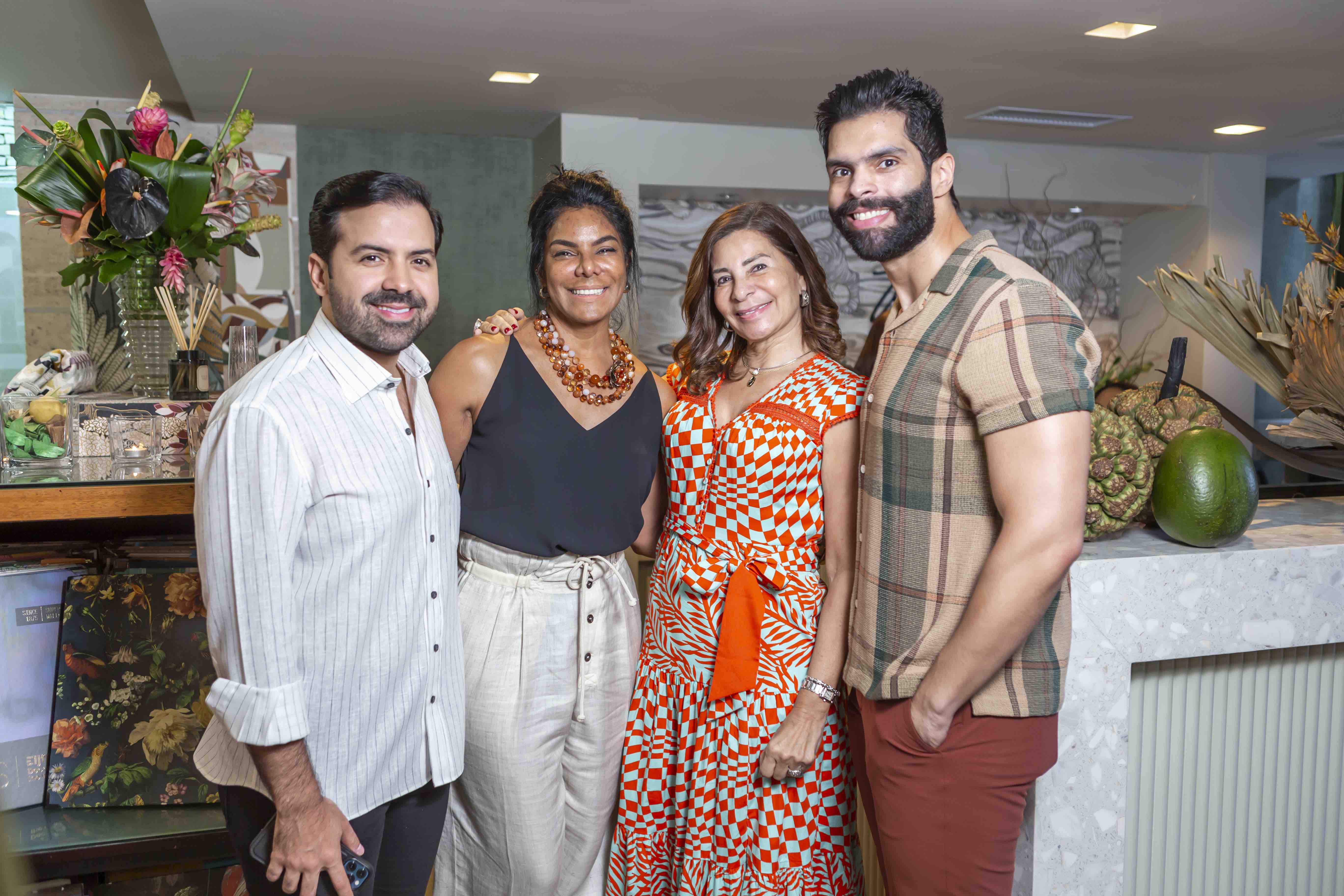 Douglas Bernard, Xiomara Alcántara, Patricia Álvarez y Andrés Aybar.