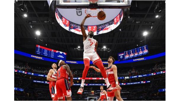 Sin Irving por castigo, Nets apalean a Wizards