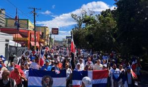 Realizan la tercera edición de la “Marcha Patriótica” en Azua