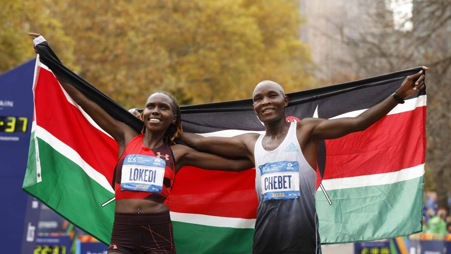 Los kenianos Sharon Lokedi y Evans Chebet ganan el Maratón de Nueva York Los kenianos Sharon Lokedi y Evans Chebet ganan el Maratón de Nueva York