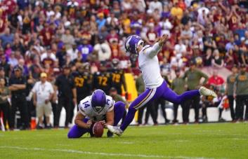 Vikings hilvanan su sexto triunfo en remontada ante Commanders