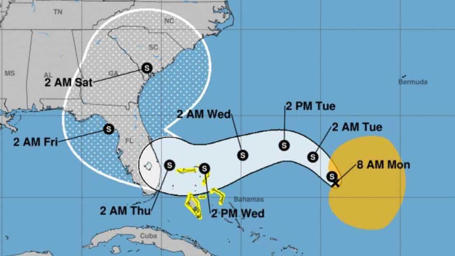 Se forma la tormenta tropical Nicole y amenaza Bahamas y el sudeste de EEUU Se forma la tormenta tropical Nicole y amenaza Bahamas y el sudeste de EEUU