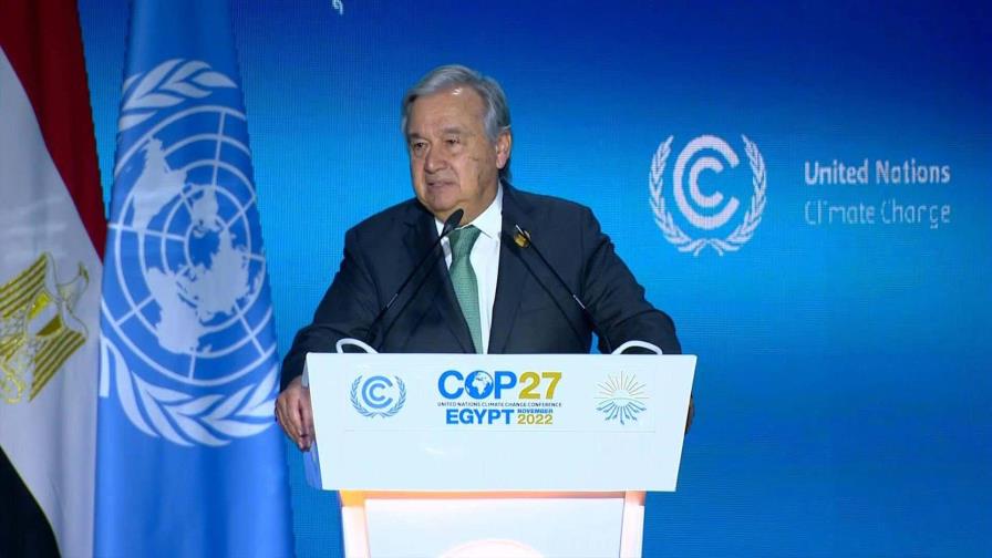 Secretario de la ONU se equivoca de discurso en conferencia sobre cambio climático