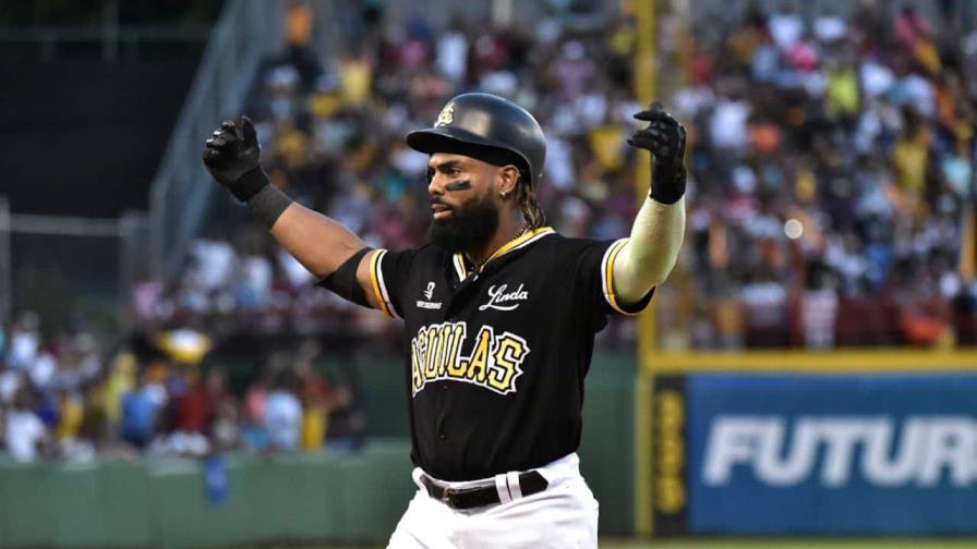 Jerar Encarnación pega jonrón y las Águilas dejan en el terreno al Licey