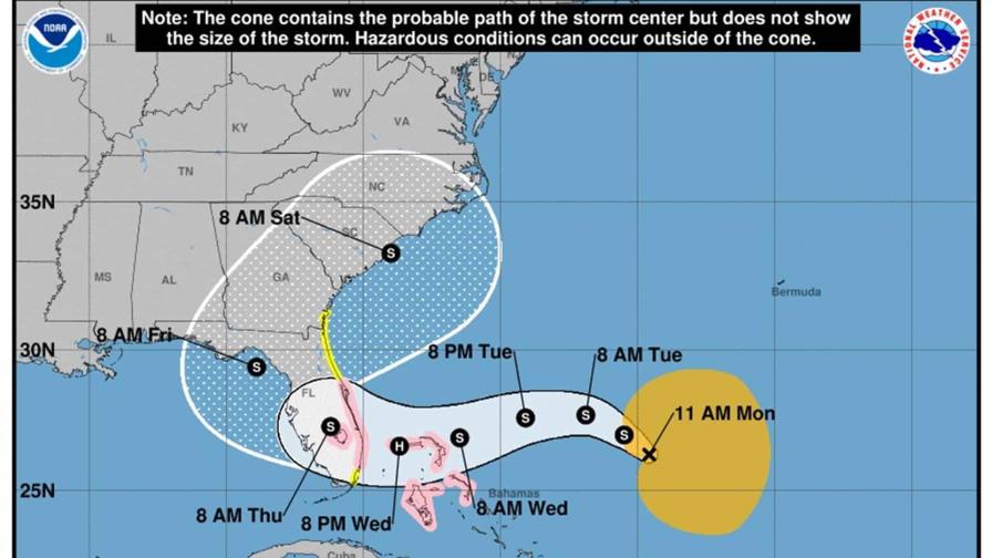 Tormenta Nicole se sigue fortaleciendo en su camino a La Florida Tormenta Nicole se sigue fortaleciendo en su camino a La Florida